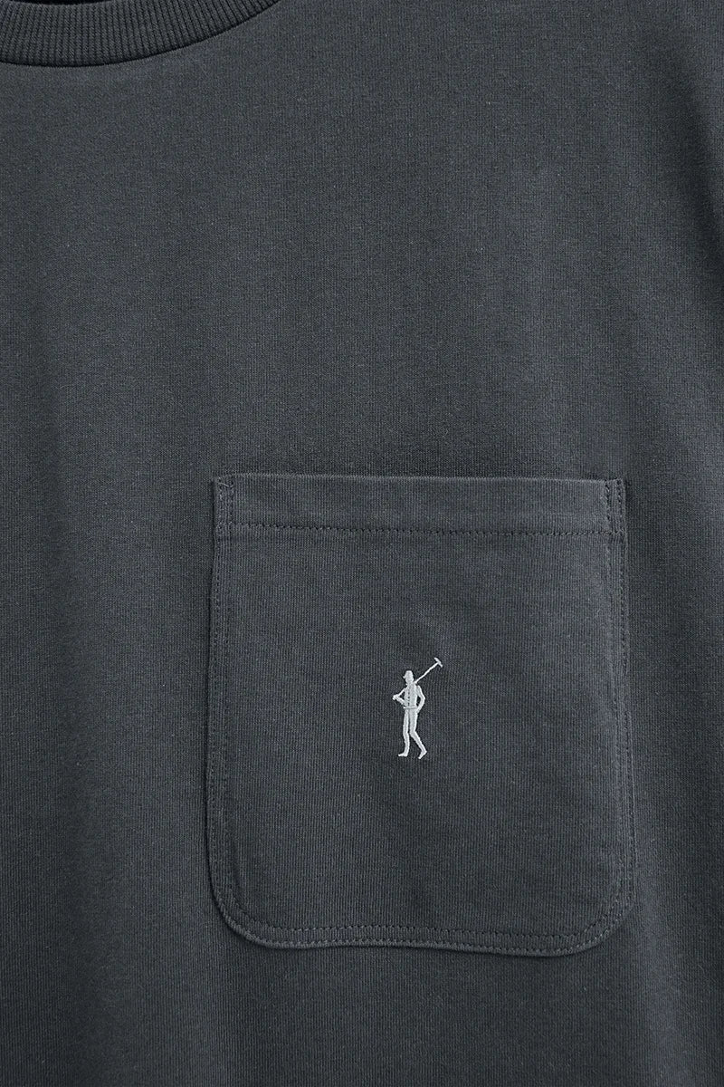 Camiseta gris piedra con bolsillo y logo Rigby Go - Image 7
