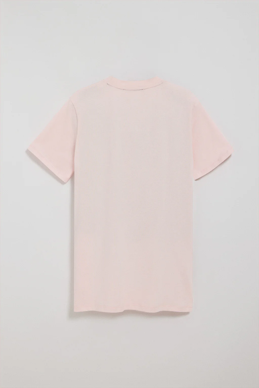 Camiseta rosa claro con cuello redondo y logo bordado Rigby Go - Image 9