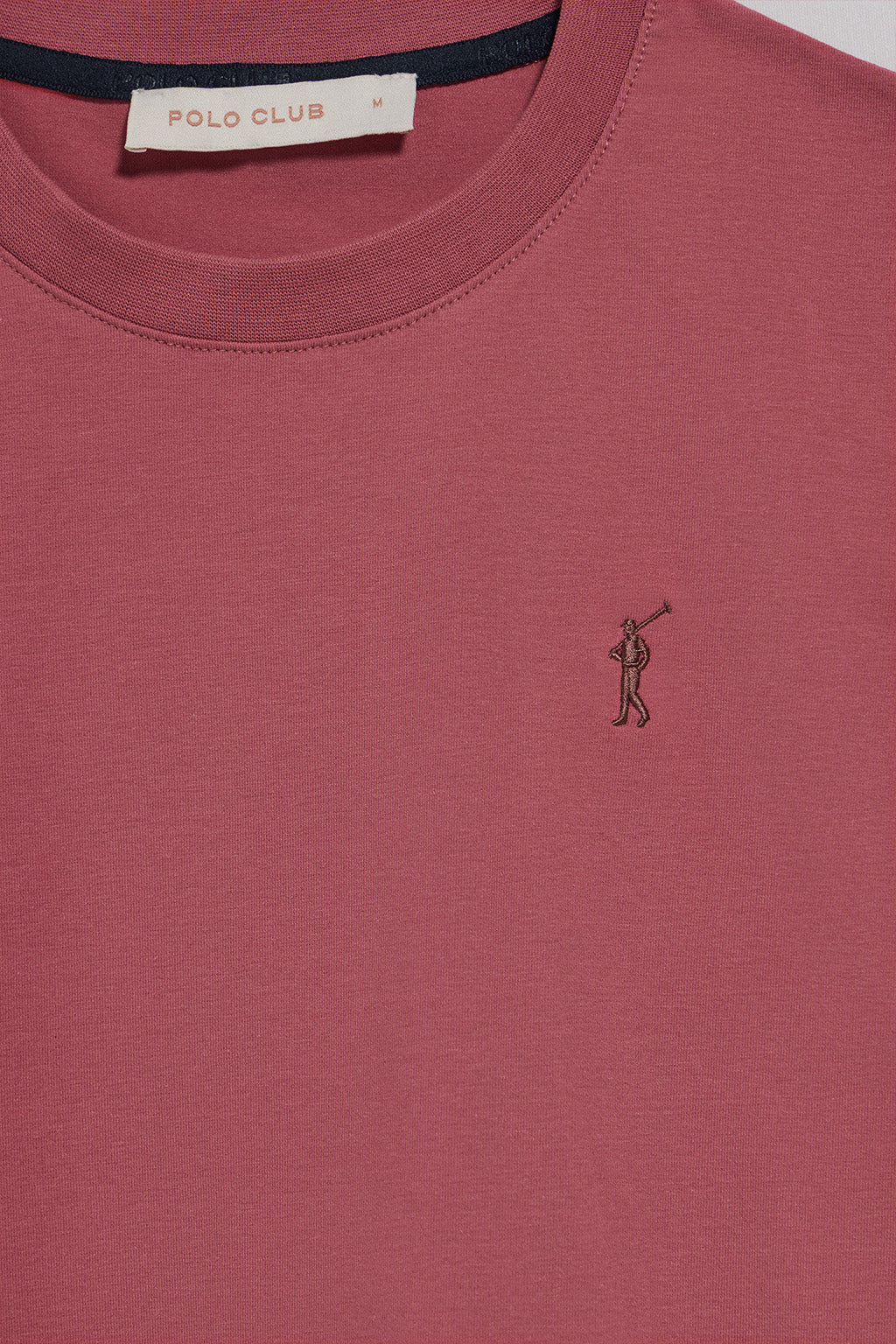 Camiseta color rosa vino de manga corta con logo bordado Rigby Go - Image 10