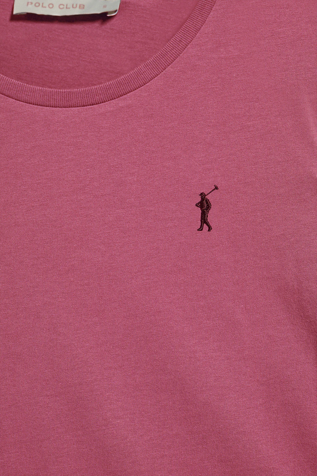 Camiseta básica de manga larga color rosa vino con logo Rigby Go - Image 6
