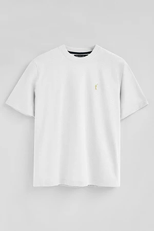 Camiseta blanca de algodón y lino con bordado Rigby Go - Image 6
