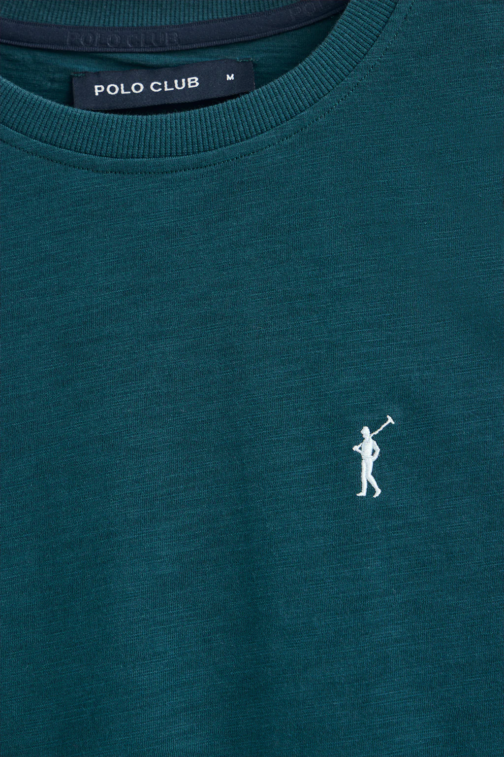 Camiseta azul de algodón flamé y bordado Rigby Go - Image 6