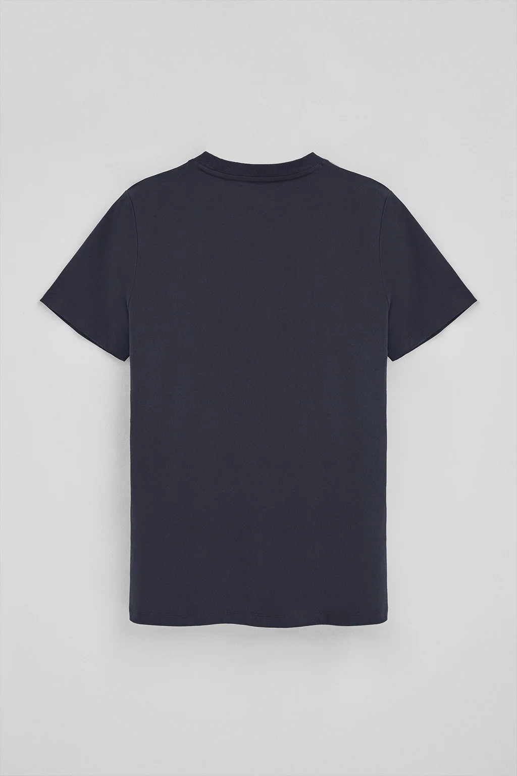 Camiseta azul marino con cuello redondo y bordado Rigby Go - Image 7