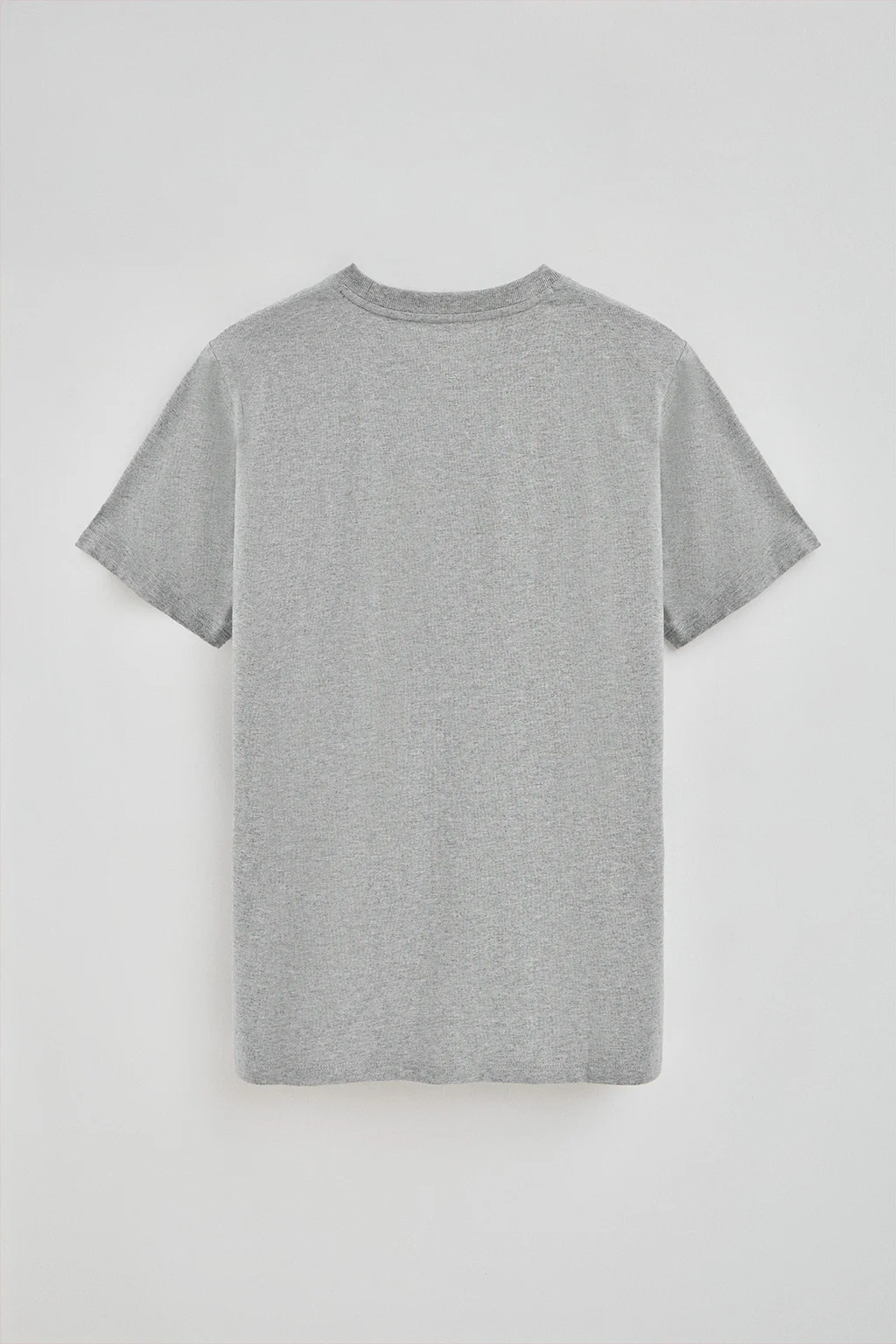 Camiseta gris vigoré con cuello redondo y bordado Rigby Go - Image 7