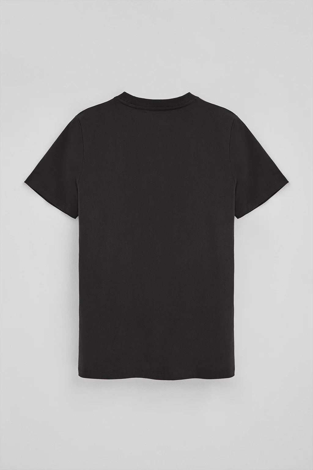 Camiseta negra con cuello redondo y bordado Rigby Go - Image 7