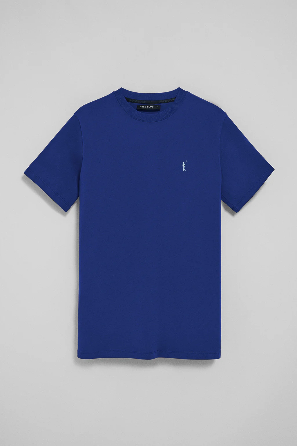 Camiseta azul royal con cuello redondo y bordado Rigby Go - Image 8