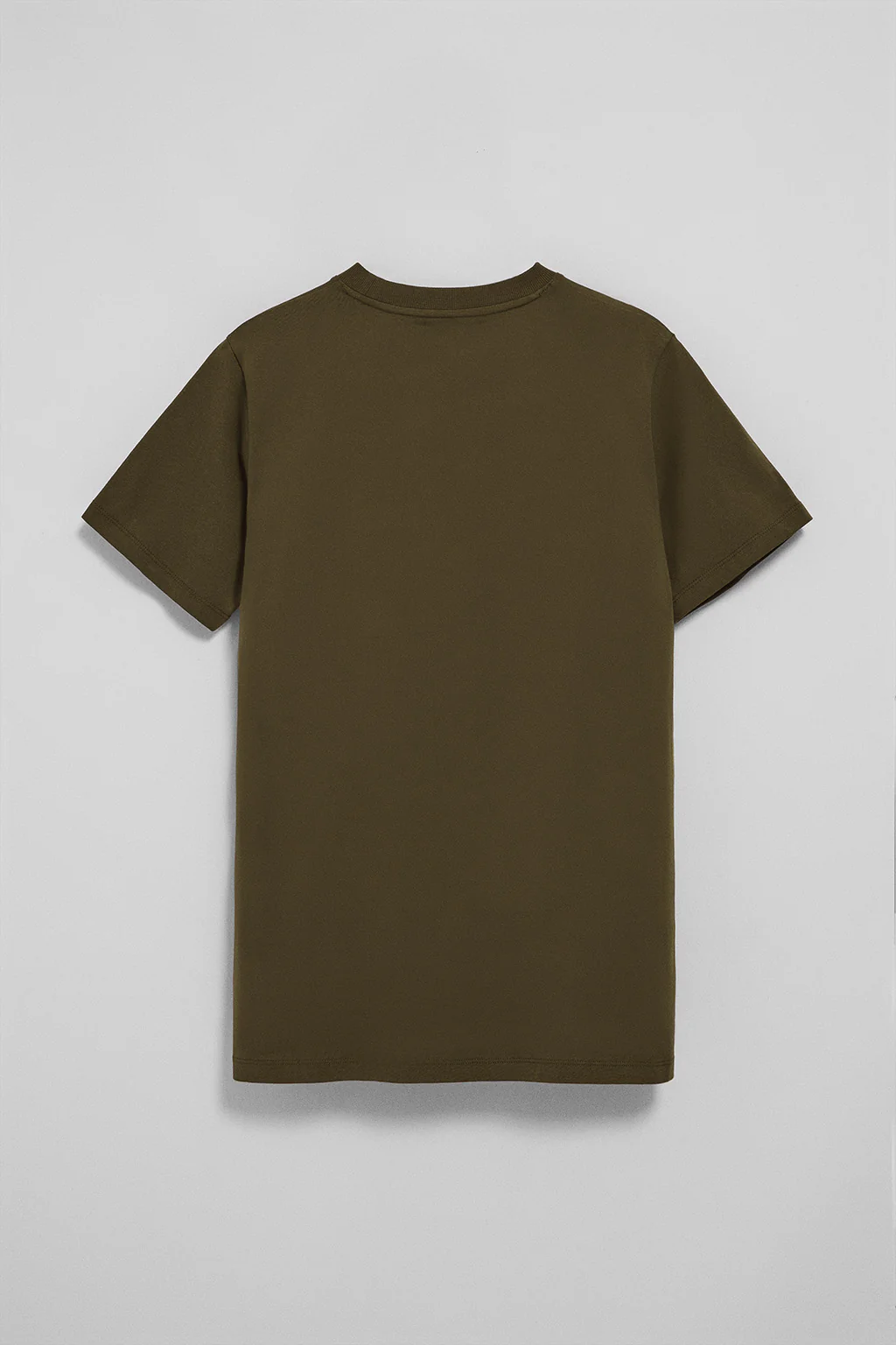 Camiseta caqui con cuello redondo y bordado Rigby Go - Image 9