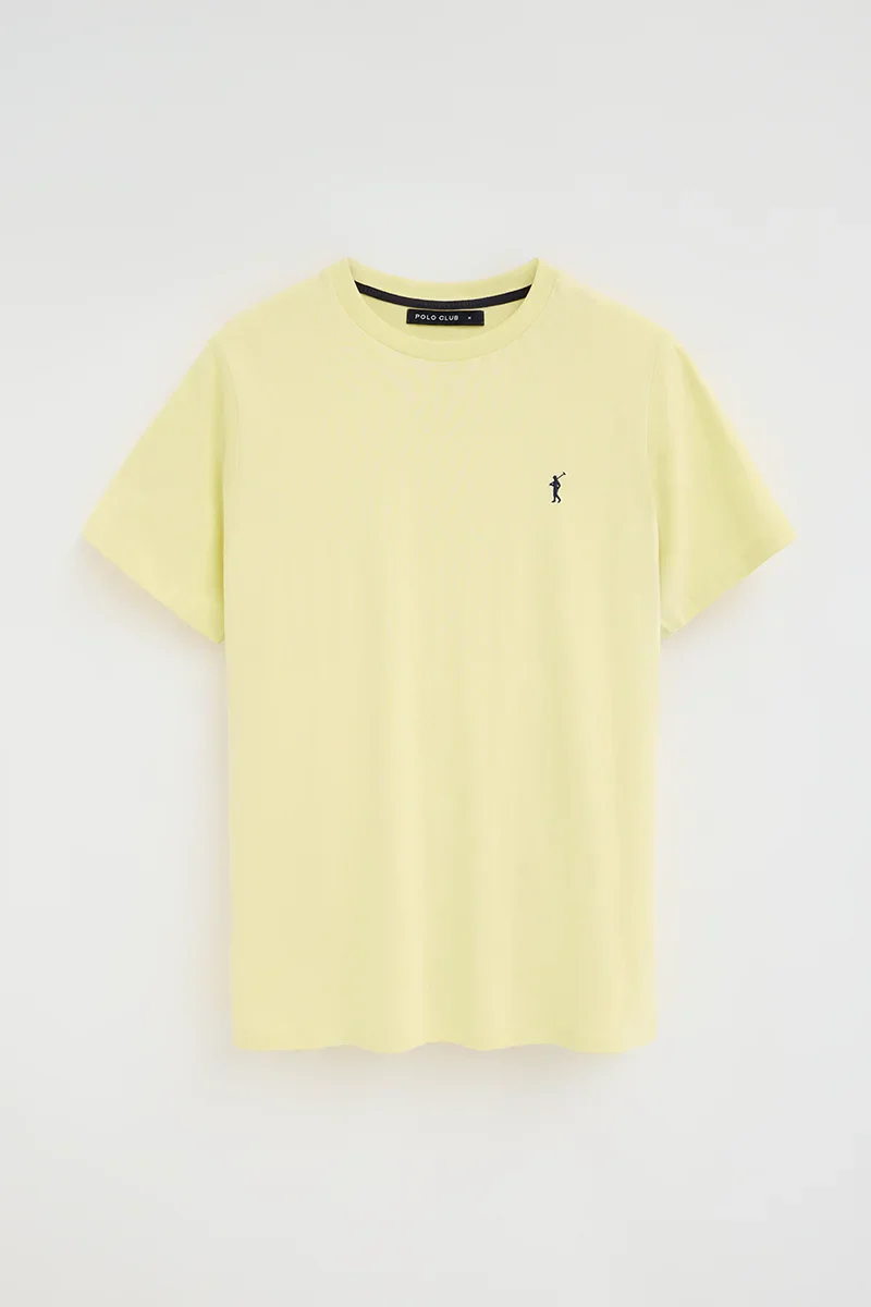 Camiseta amarillo claro de manga corta y bordado Rigby Go - Image 6