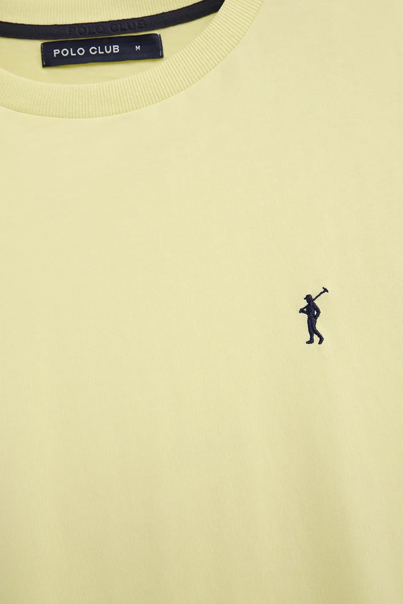 Camiseta amarillo claro de manga corta y bordado Rigby Go - Image 7