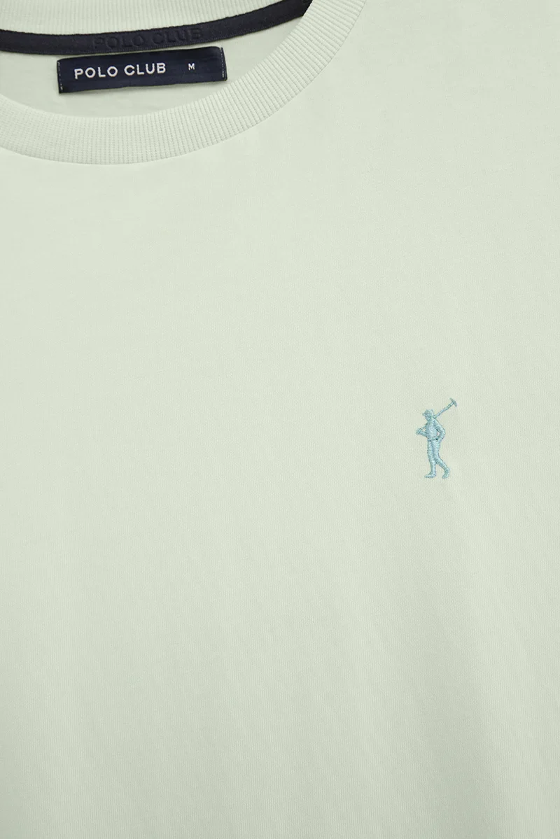 Camiseta turquesa pastel de manga corta y bordado Rigby Go - Image 7