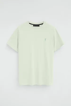 Camiseta turquesa pastel de manga corta y bordado Rigby Go - Image 9