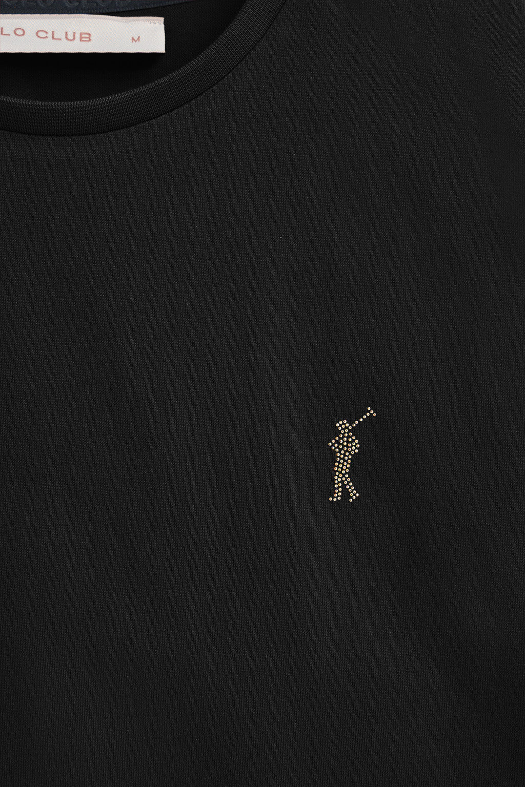 Camiseta negra con logo Rigby Go Gold - Image 6
