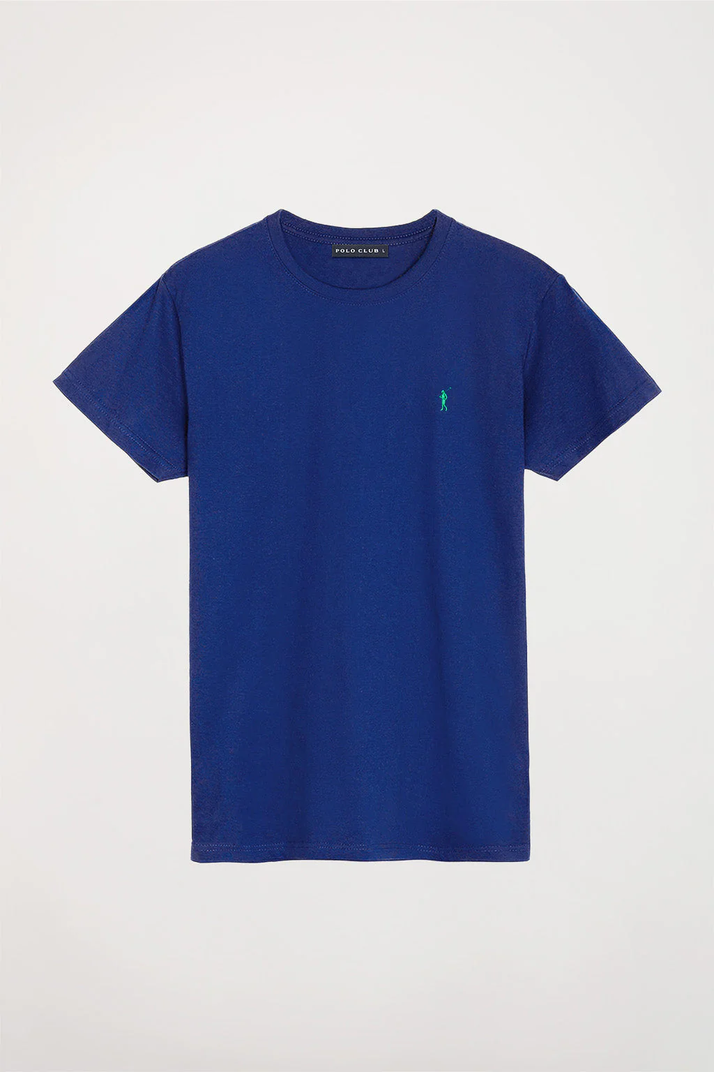 Camiseta básica azul royal de algodón con logo Rigby Go - Image 8