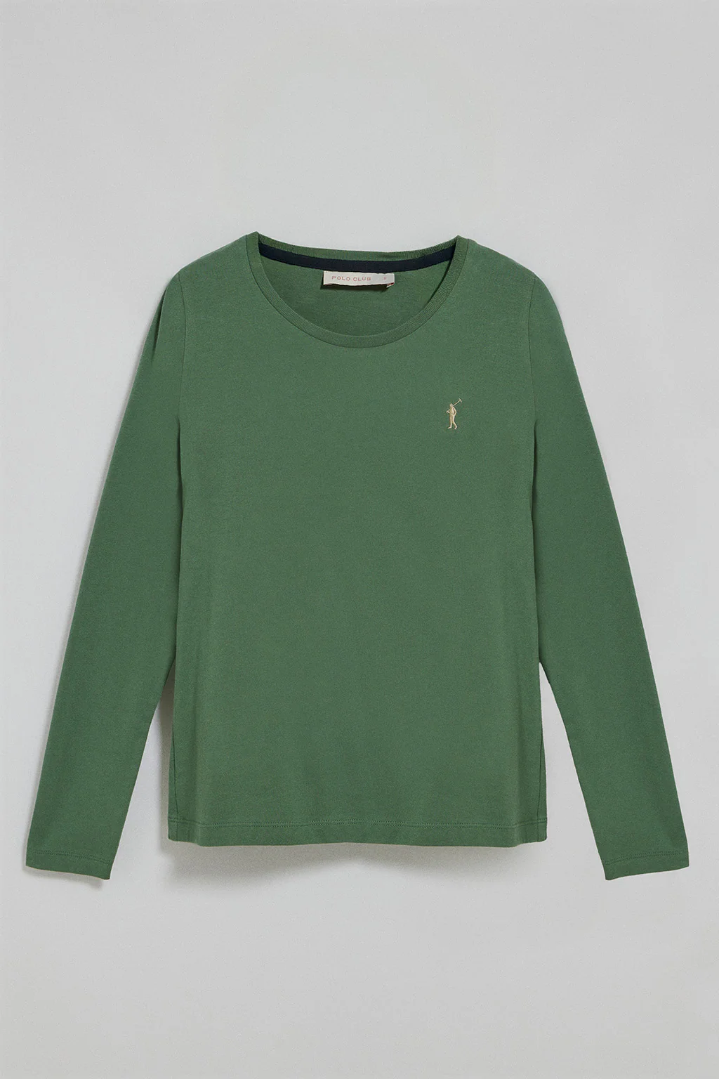 Camiseta básica de manga larga verde con logo Rigby Go - Image 8