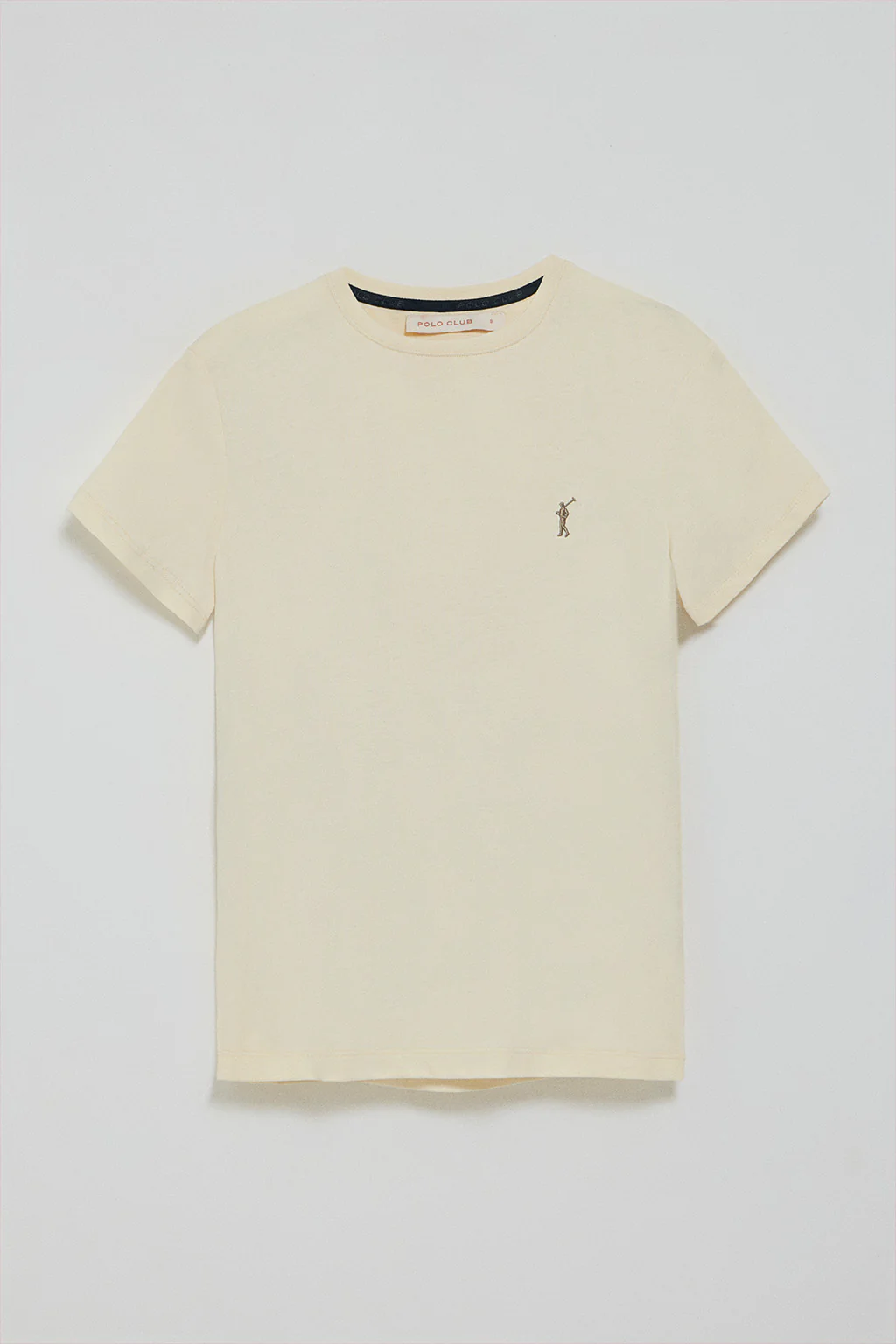 Camiseta color crudo de cuello redondo con bordado Rigby Go - Image 7