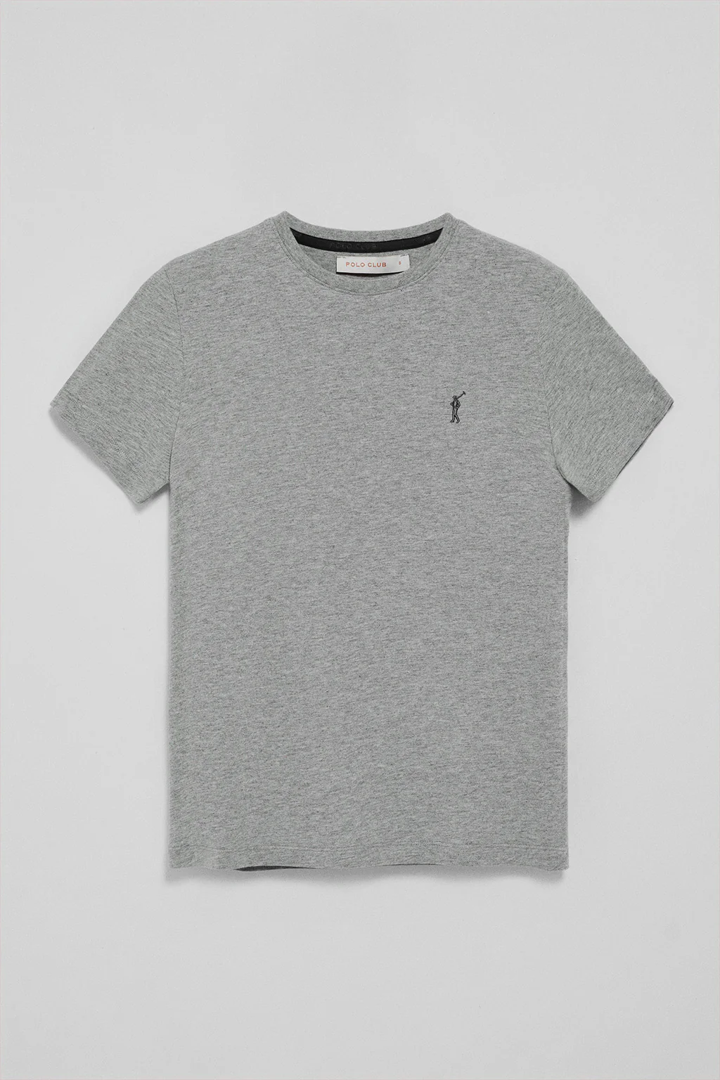 Camiseta gris vigoré de cuello redondo con bordado Rigby Go - Image 5