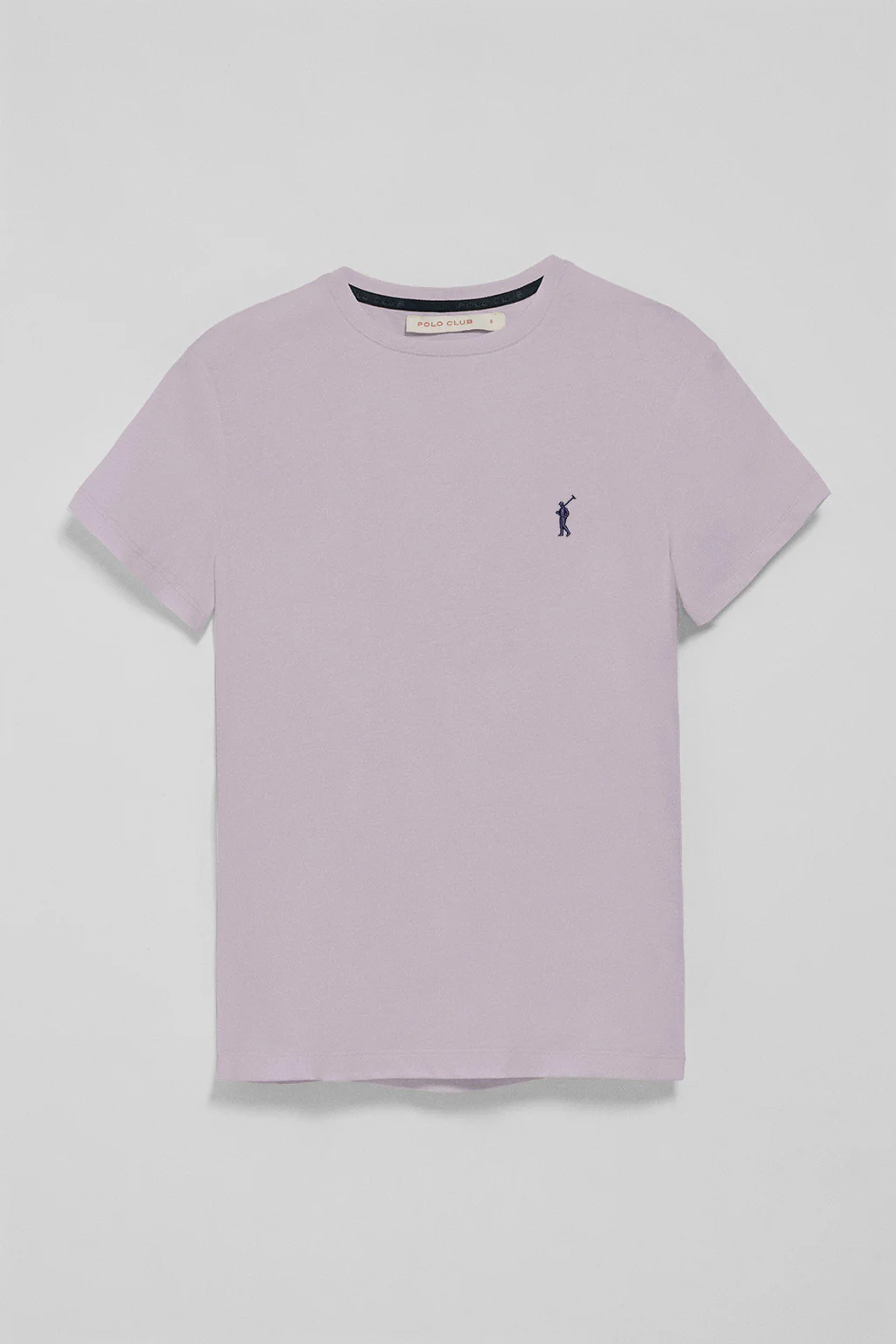 Camiseta lavanda de cuello redondo con bordado Rigby Go - Image 8