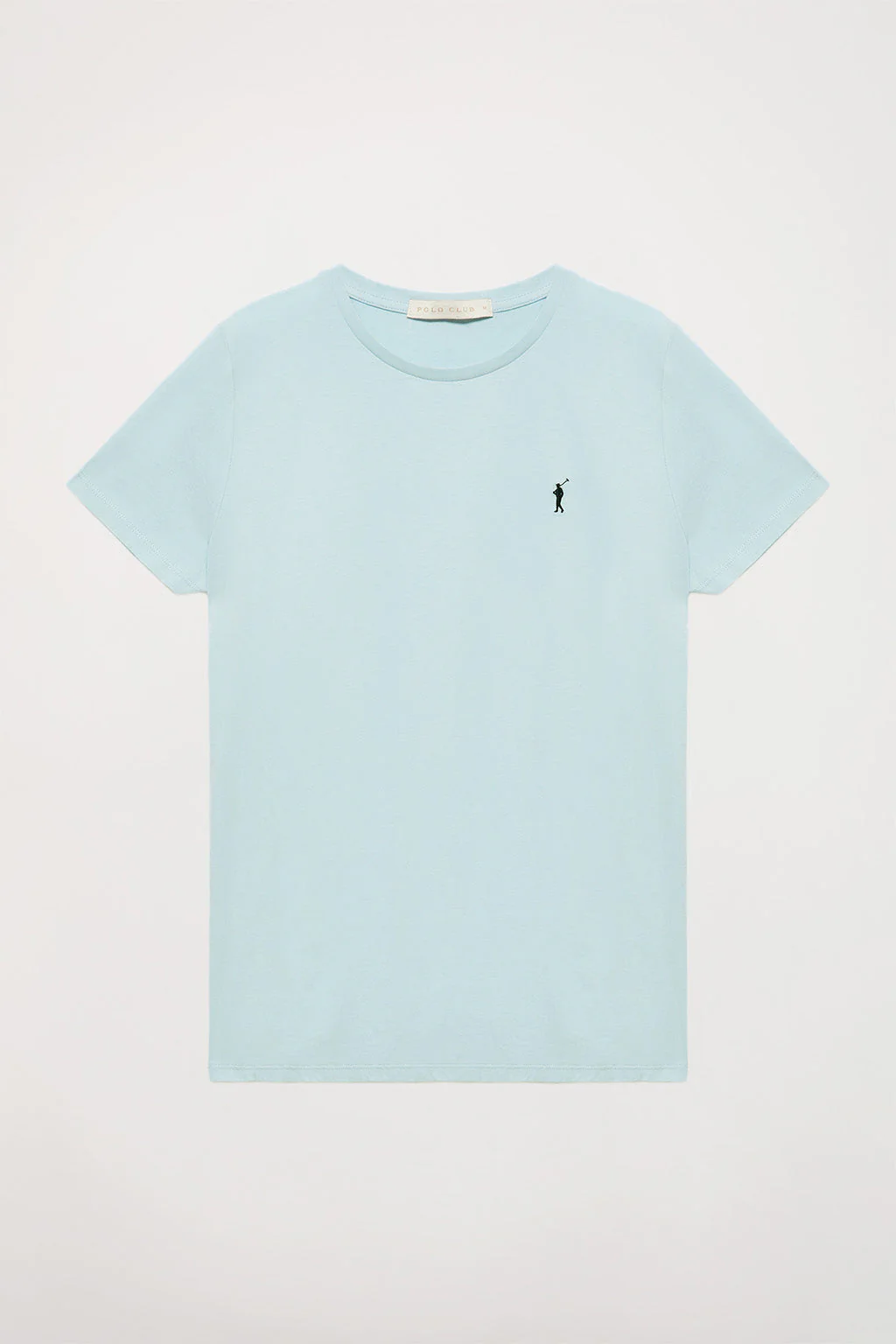 Camiseta básica azul celeste de manga corta con logo Rigby Go - Image 11