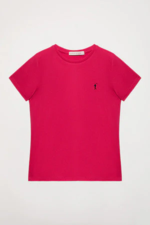 Camiseta básica fucsia de manga corta con logo Rigby Go - Image 10