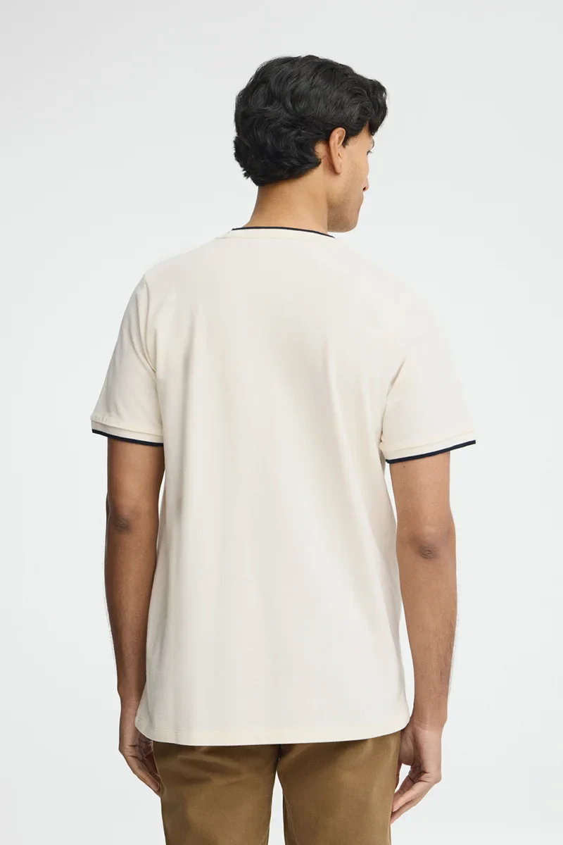 Camiseta color crudo de tejido pique con logo Rigby Go - Image 4