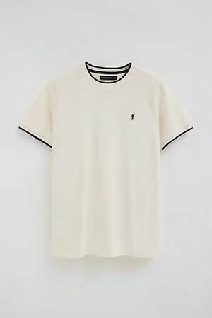 Camiseta color crudo de tejido pique con logo Rigby Go - Image 8