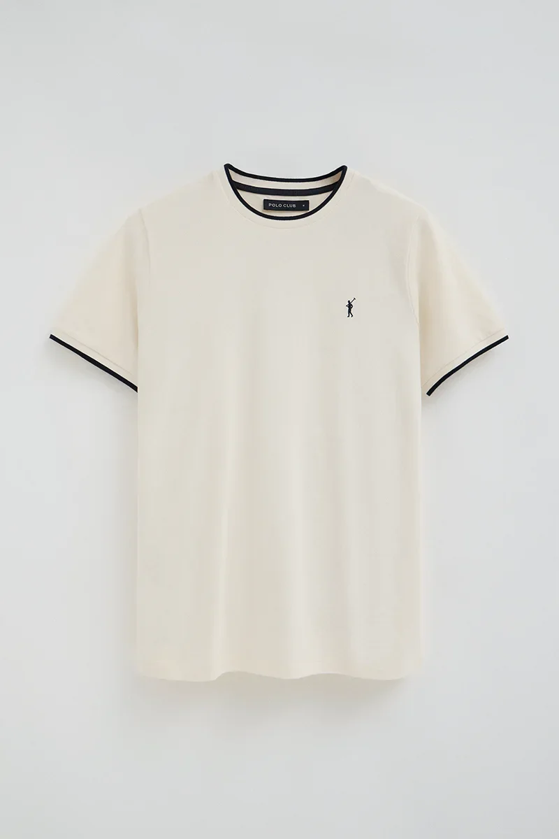 Camiseta color crudo de tejido pique con logo Rigby Go - Image 9