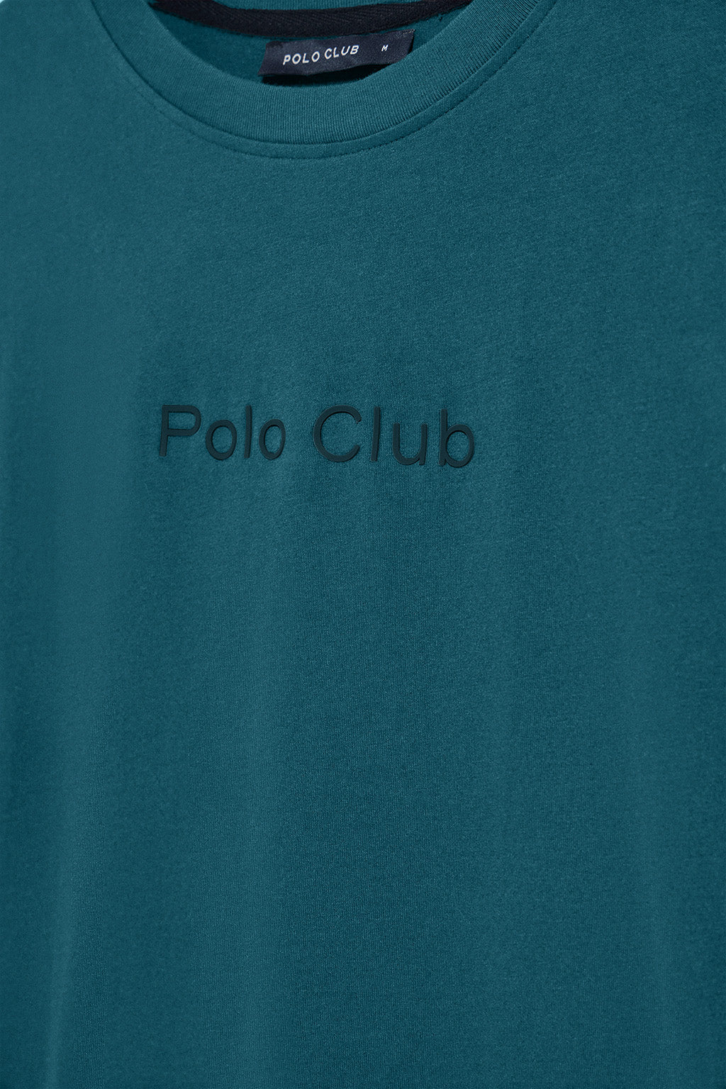 Camiseta azul de manga corta y cuello redondo con logotipo Polo Club - Image 6