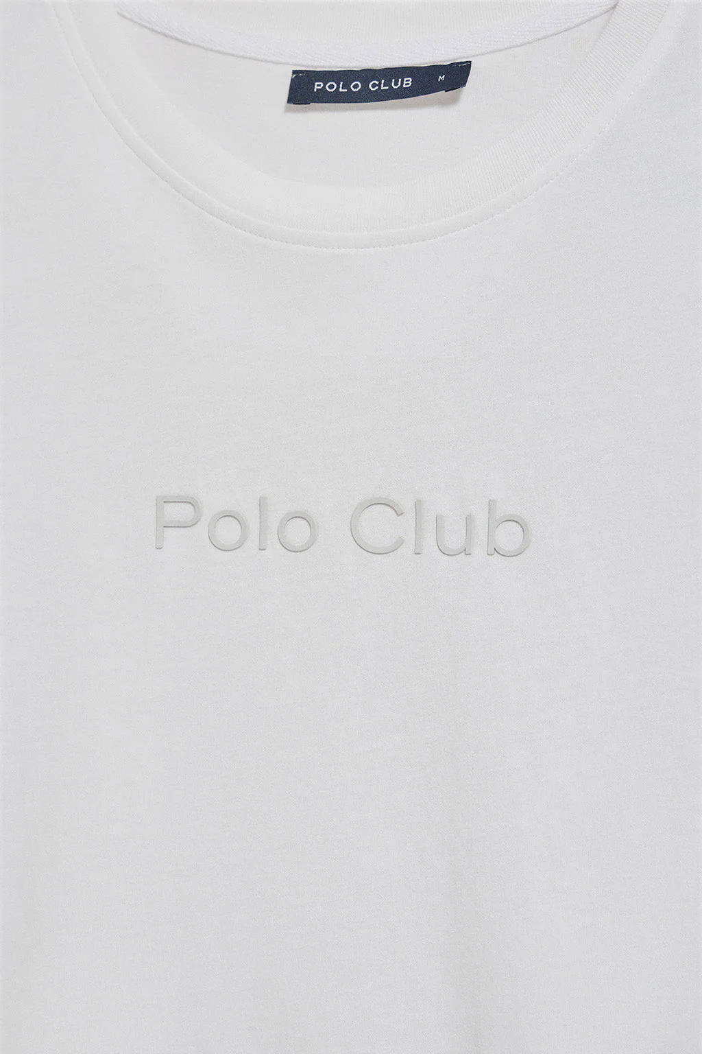 Camiseta blanca de manga corta y cuello redondo con logotipo Polo Club - Image 6