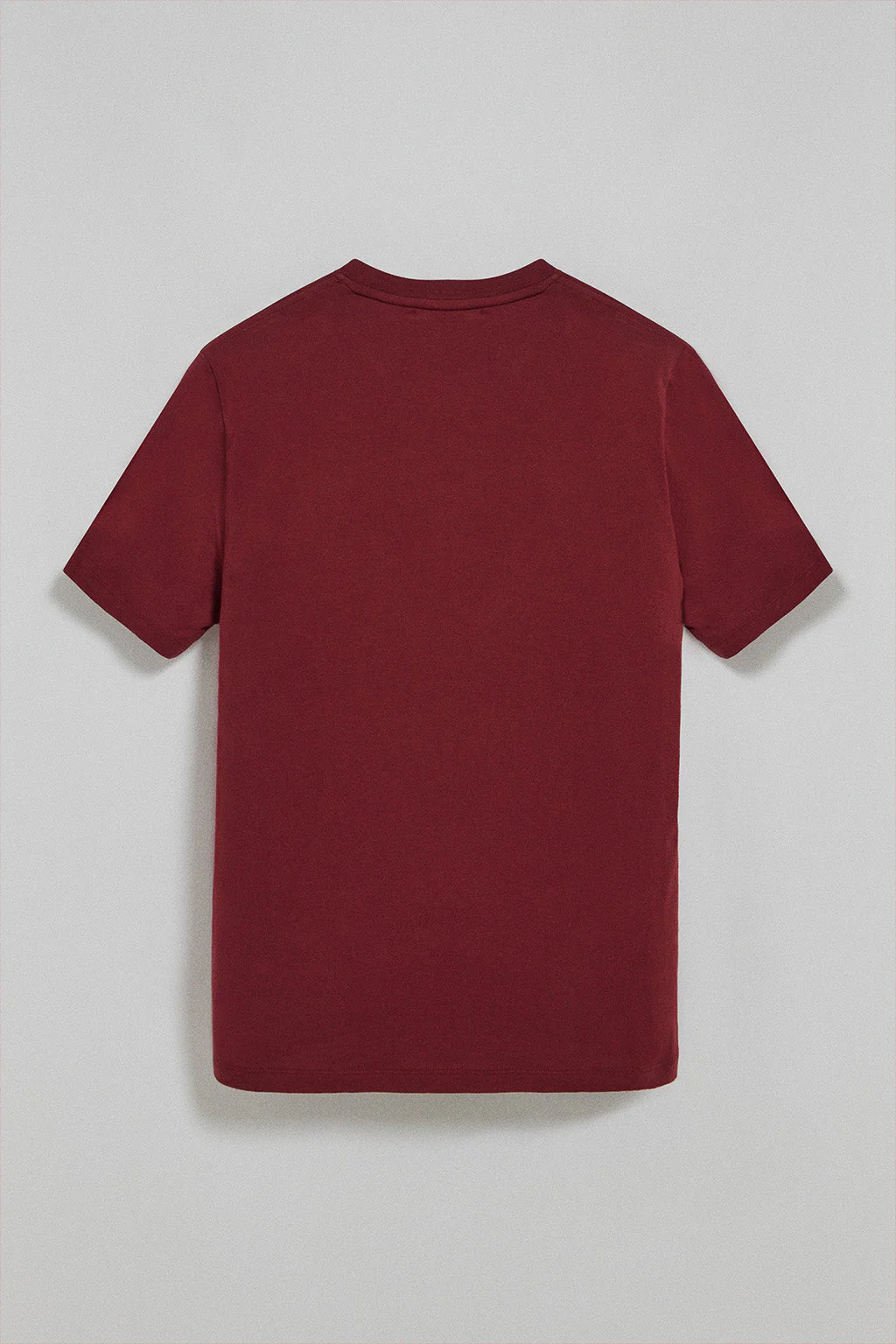 Camiseta granate de cuello redondo con logotipo engomado Polo Club - Image 8