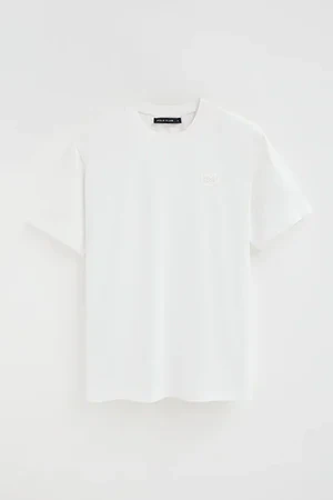 Camiseta blanca de corte holgado con parche Polo Club - Image 10