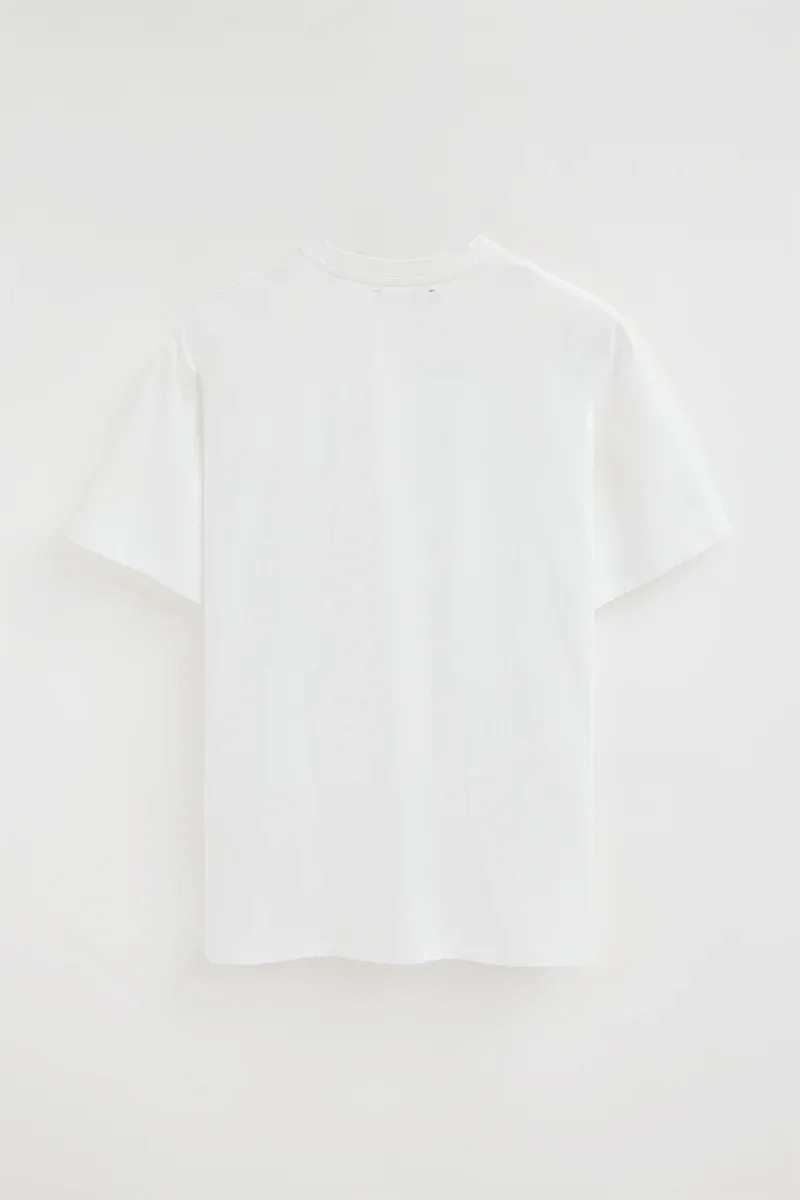 Camiseta blanca de corte holgado con parche Polo Club - Image 8