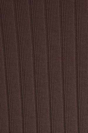Camiseta sin mangas color chocolate de canalé y escote de pico con logo Polo Club - Image 11