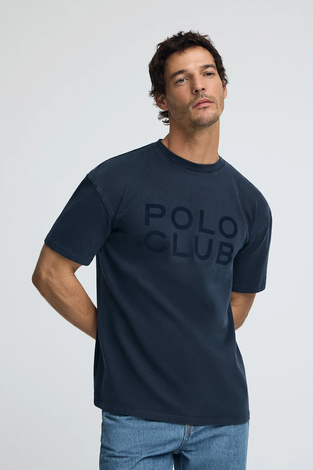 Camiseta Tarak azul marino con logo Polo Club - Image 2