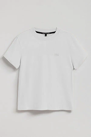Camiseta Tori boxy fit blanca con print engomado Regular Block Polo Club - Image 10
