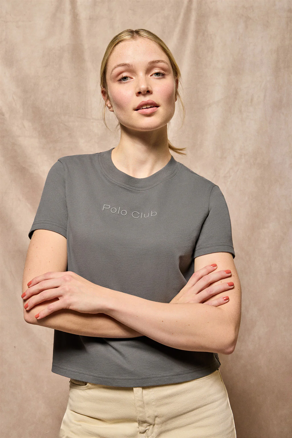 Camiseta Tori color asfalto con logo Minimal Combo Polo Club - Image 4
