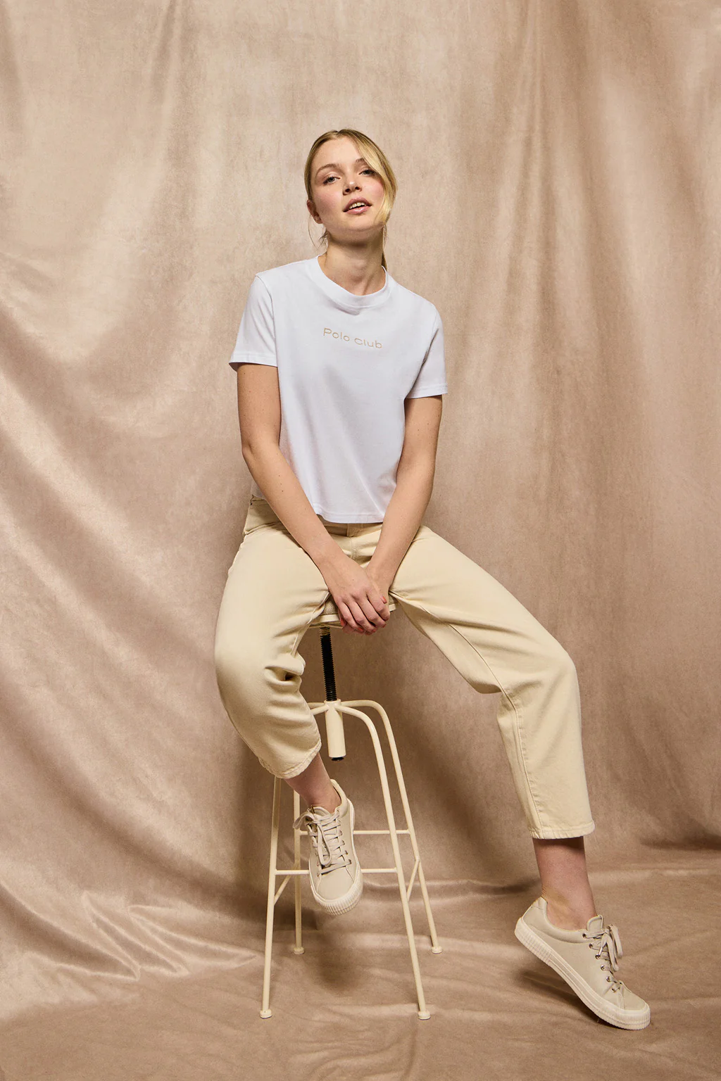 Camiseta Tori blanca con logo Minimal Combo Polo Club - Image 3
