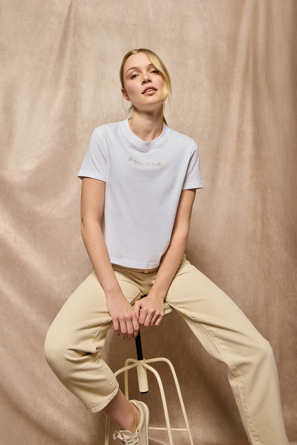 Camiseta Tori blanca con logo Minimal Combo Polo Club - Image 4