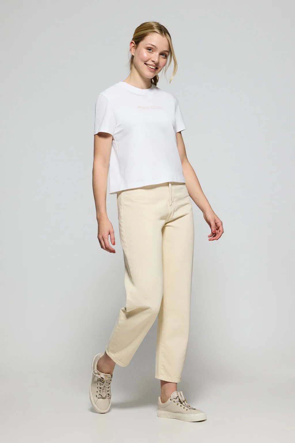 Camiseta Tori blanca con logo Minimal Combo Polo Club - Image 5