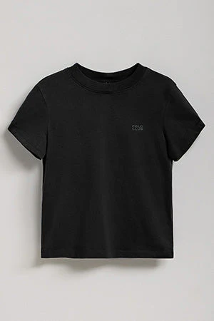 Camiseta Tori boxy fit negra con print engomado Regular Block Polo Club - Image 10