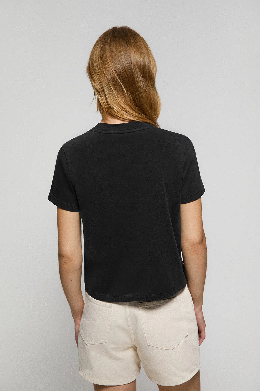 Camiseta Tori boxy fit negra con print engomado Regular Block Polo Club - Image 5