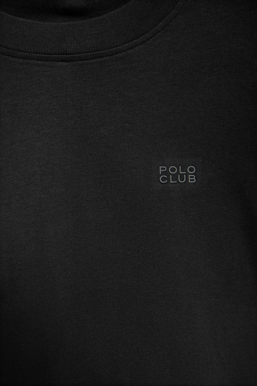 Camiseta Tori boxy fit negra con print engomado Regular Block Polo Club - Image 7