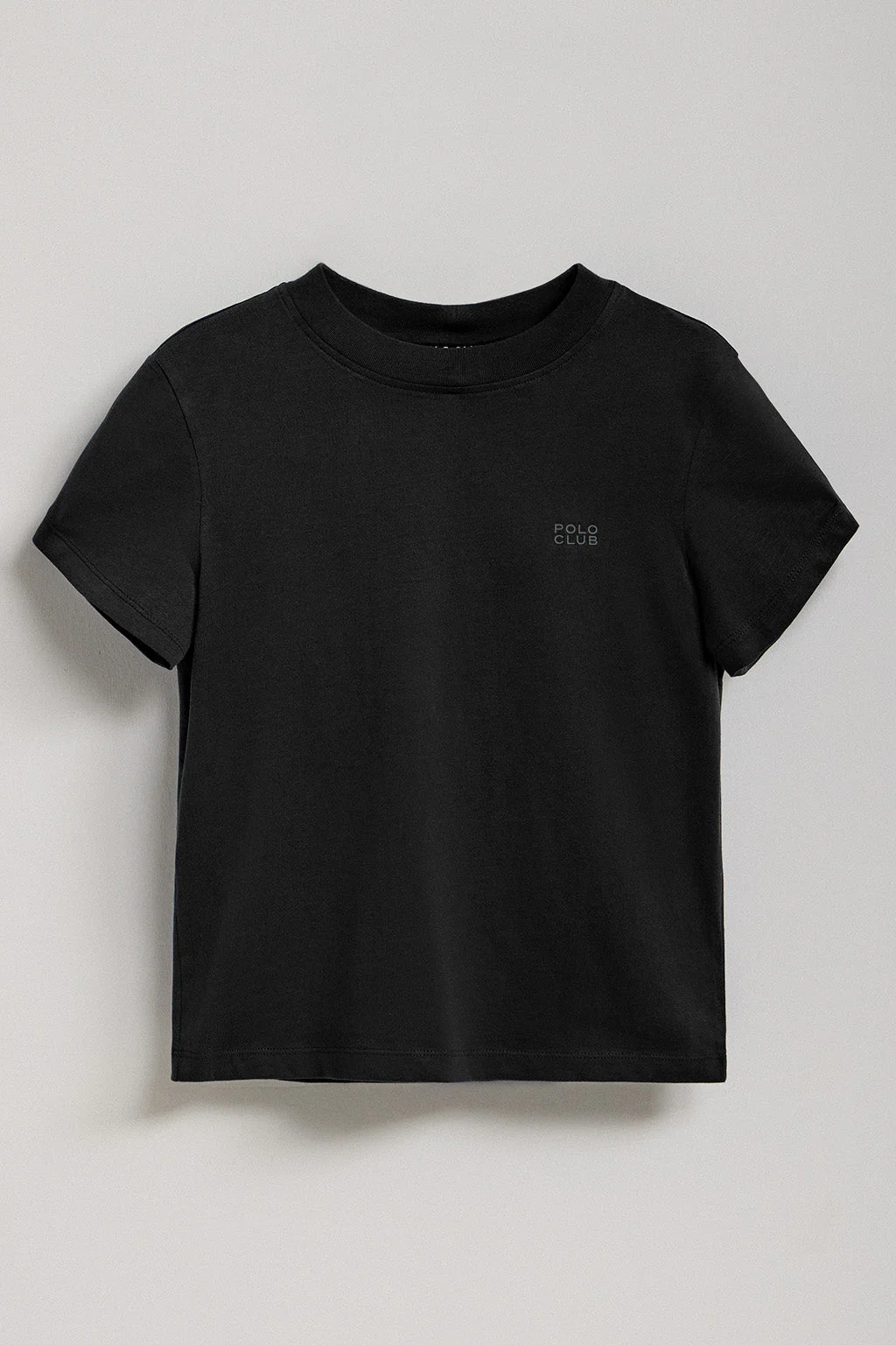 Camiseta Tori boxy fit negra con print engomado Regular Block Polo Club - Image 9