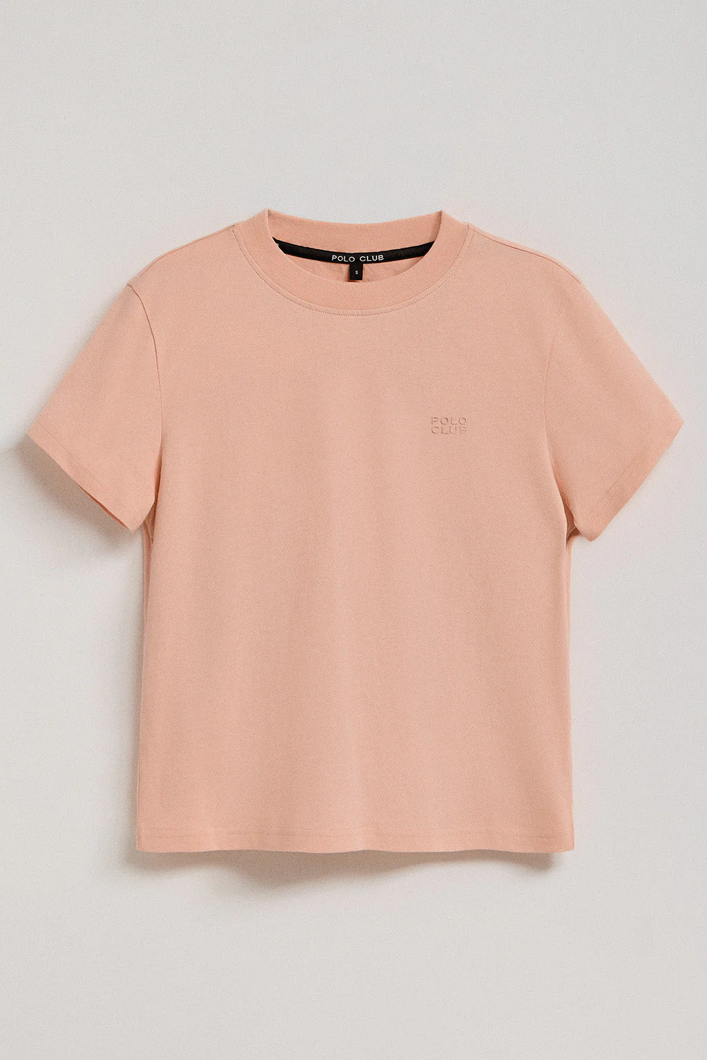Camiseta Tori boxy fit rosa palo con print engomado Regular Block Polo Club - Image 6