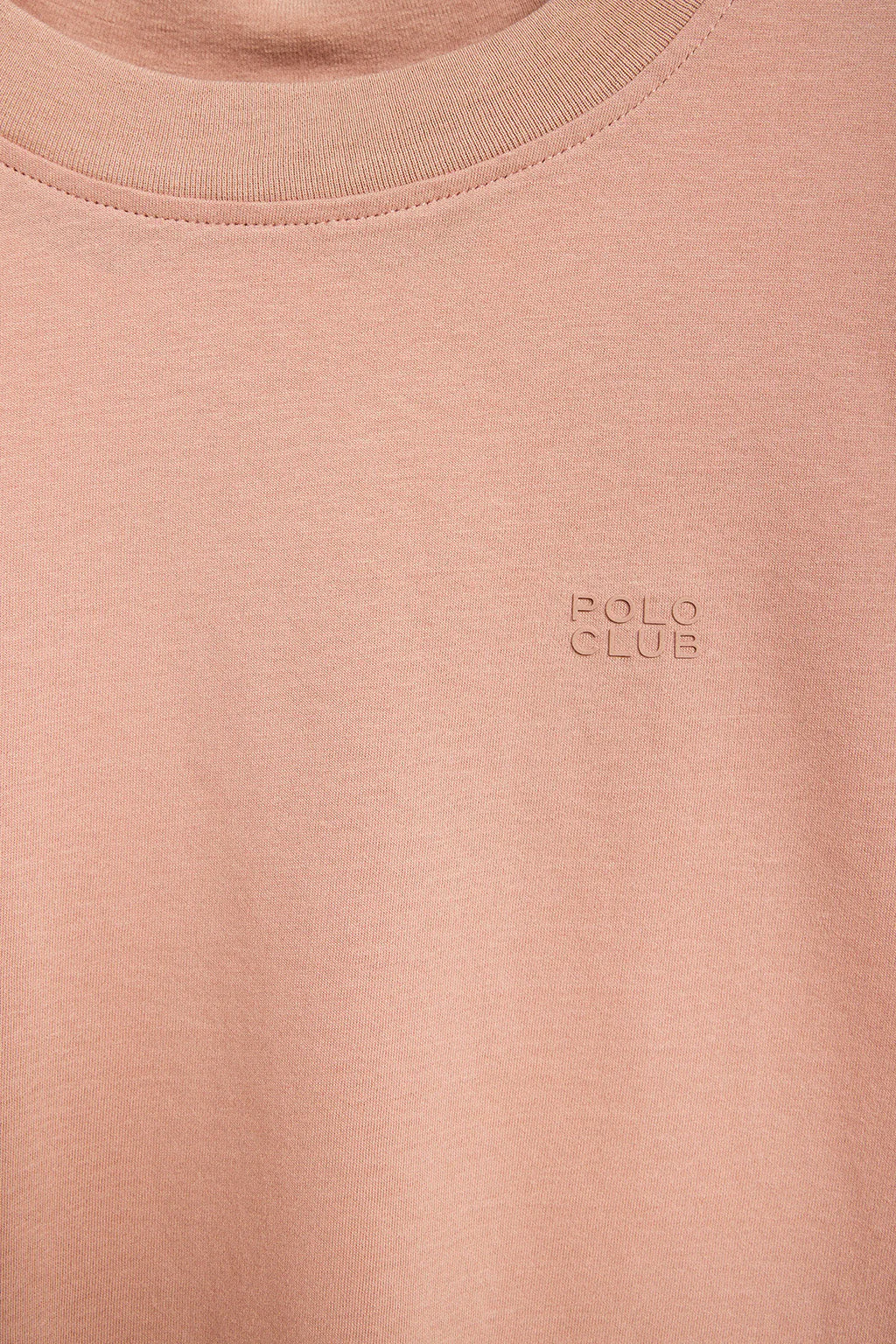 Camiseta Tori boxy fit rosa palo con print engomado Regular Block Polo Club - Image 7