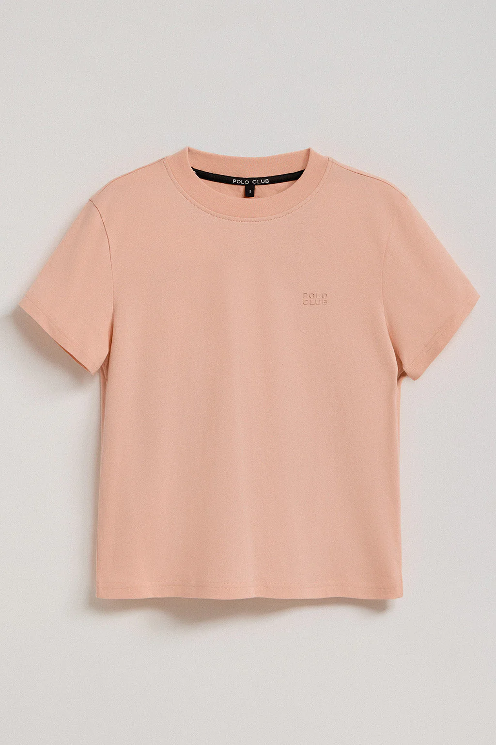 Camiseta Tori boxy fit rosa palo con print engomado Regular Block Polo Club - Image 9