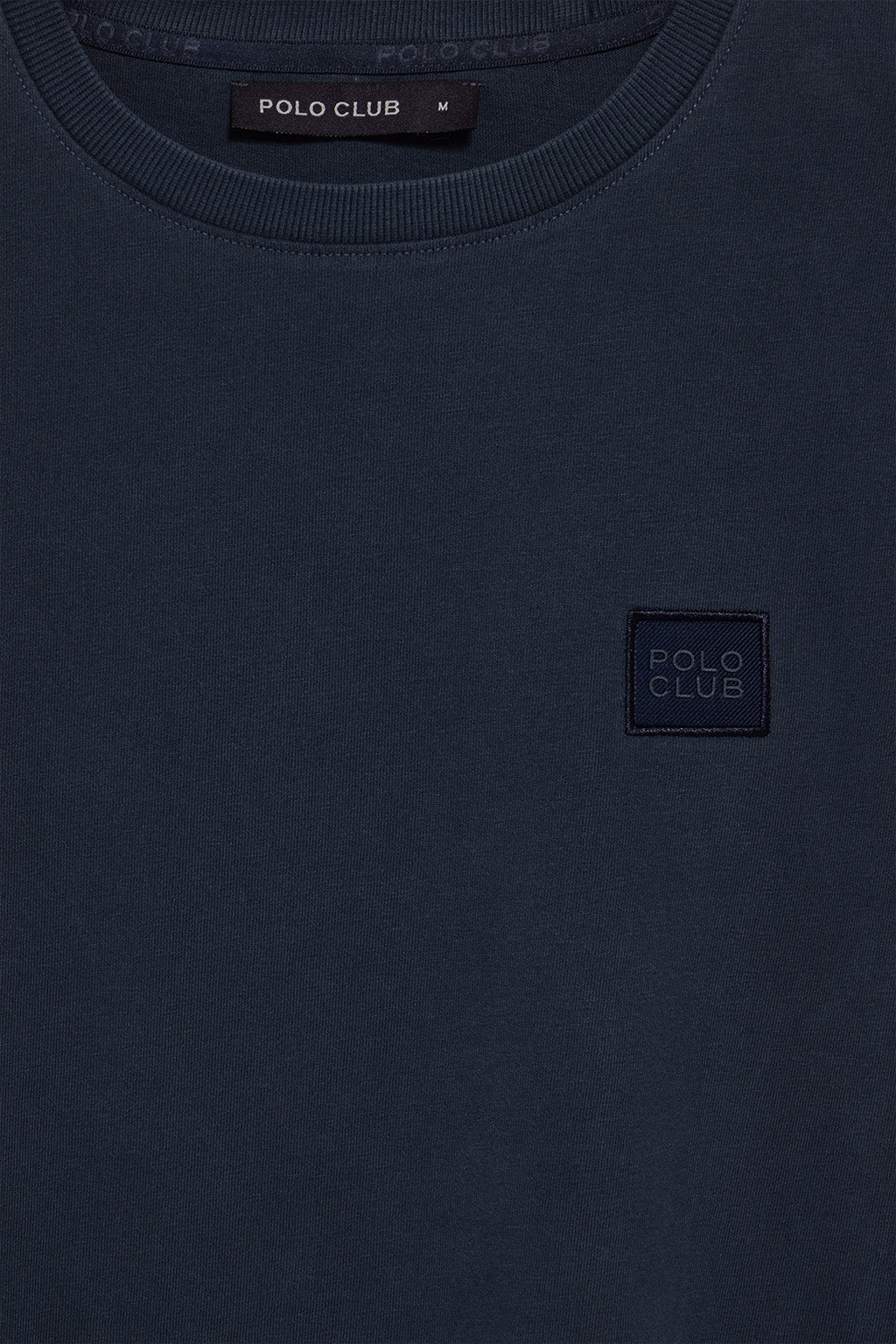 Camiseta azul marino garment dye con detalle Polo Club - Image 7
