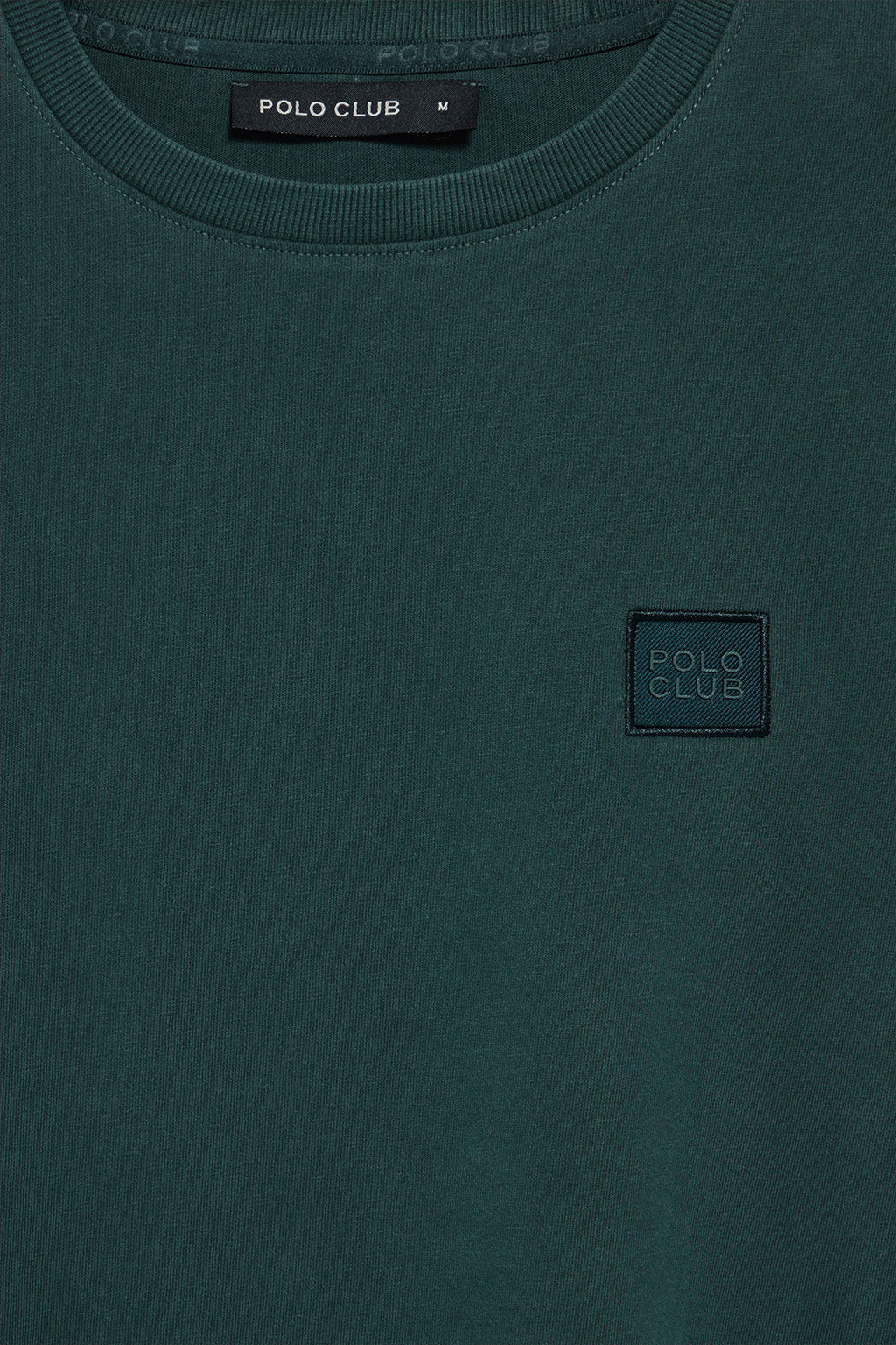 Camiseta verde esmeralda garment dye con detalle Polo Club - Image 10