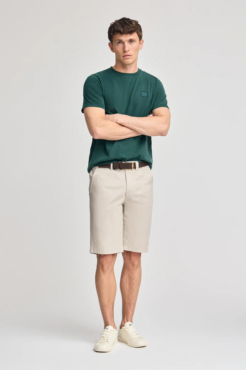 Camiseta verde esmeralda garment dye con detalle Polo Club - Image 4
