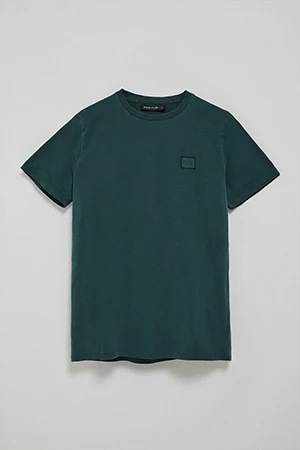 Camiseta verde esmeralda garment dye con detalle Polo Club - Image 6