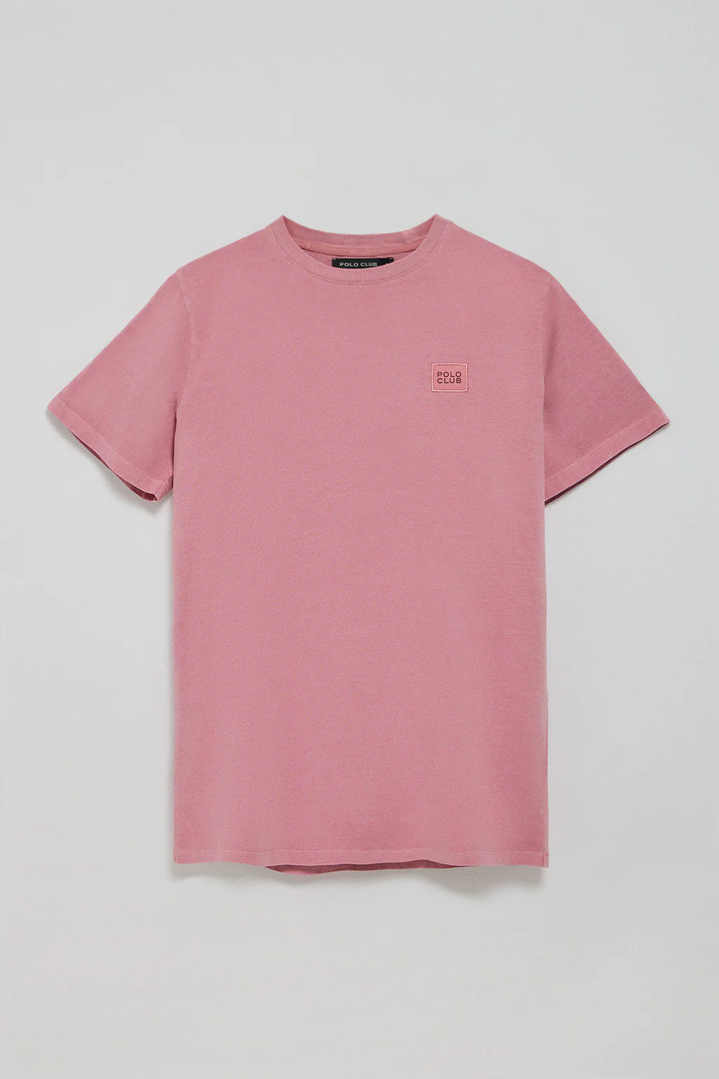 Camiseta rosa empolvado garment dye con detalle Polo Club - Image 6